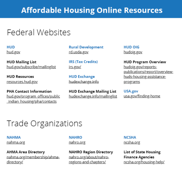 Affordable Housing Online Resources - CMS